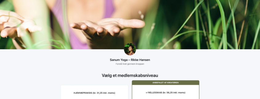 Patron - Sanum.dk online fælleskab - yoga meditation - forstå livet gennem kroppen